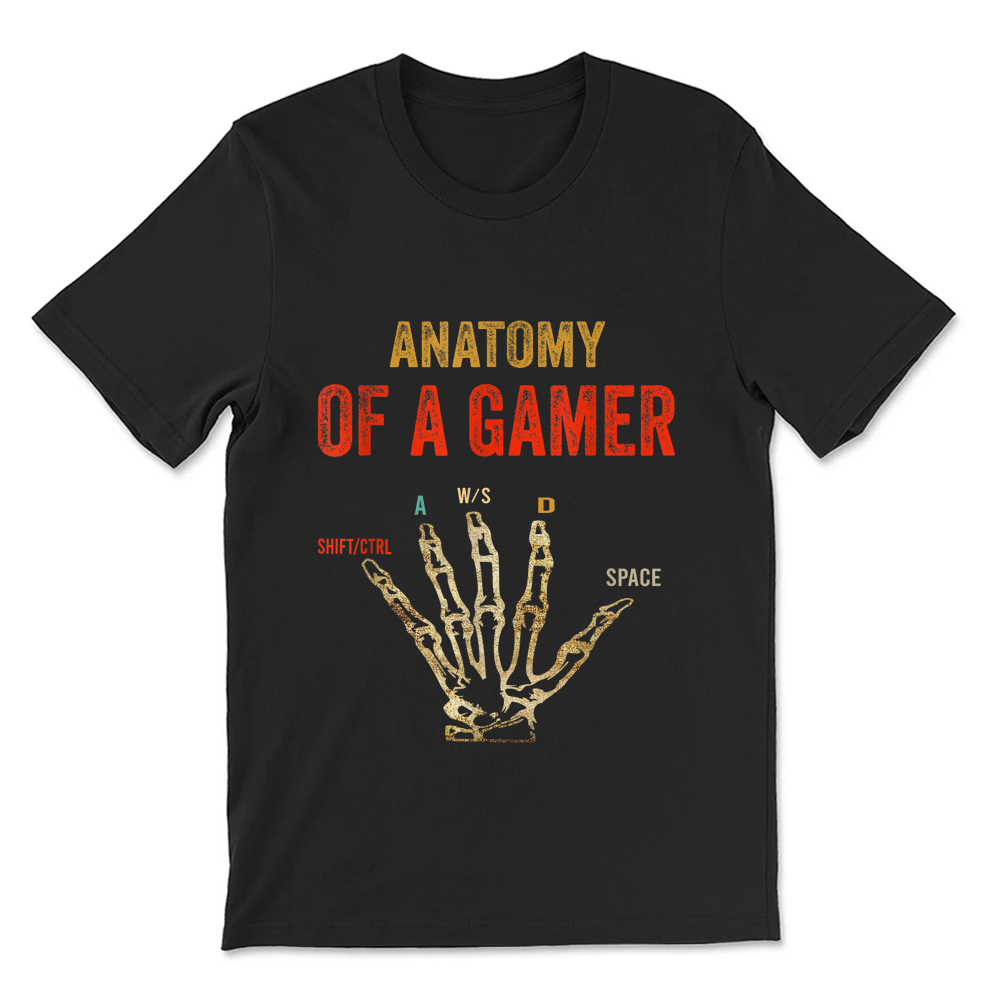 Anatomy Of A Gamer Gaming T-shirt